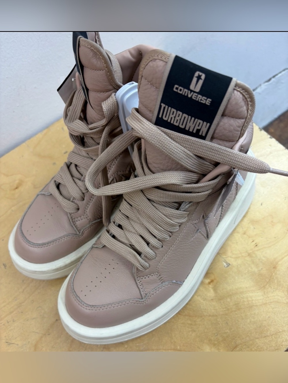 Rick Owen’s Converse TURBOWPN High Top Sneakers platform mens 6 women’s 7.5
